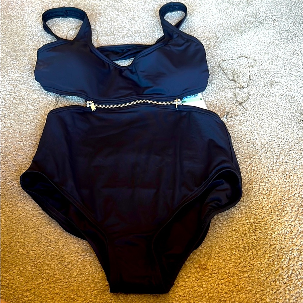 Michael Kors Black One Piece Swimsuit